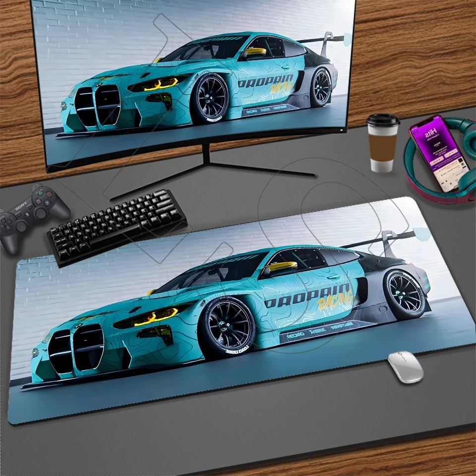 Sports Car XXL Gaming Mouse Pad – Non-Slip Desk Mat