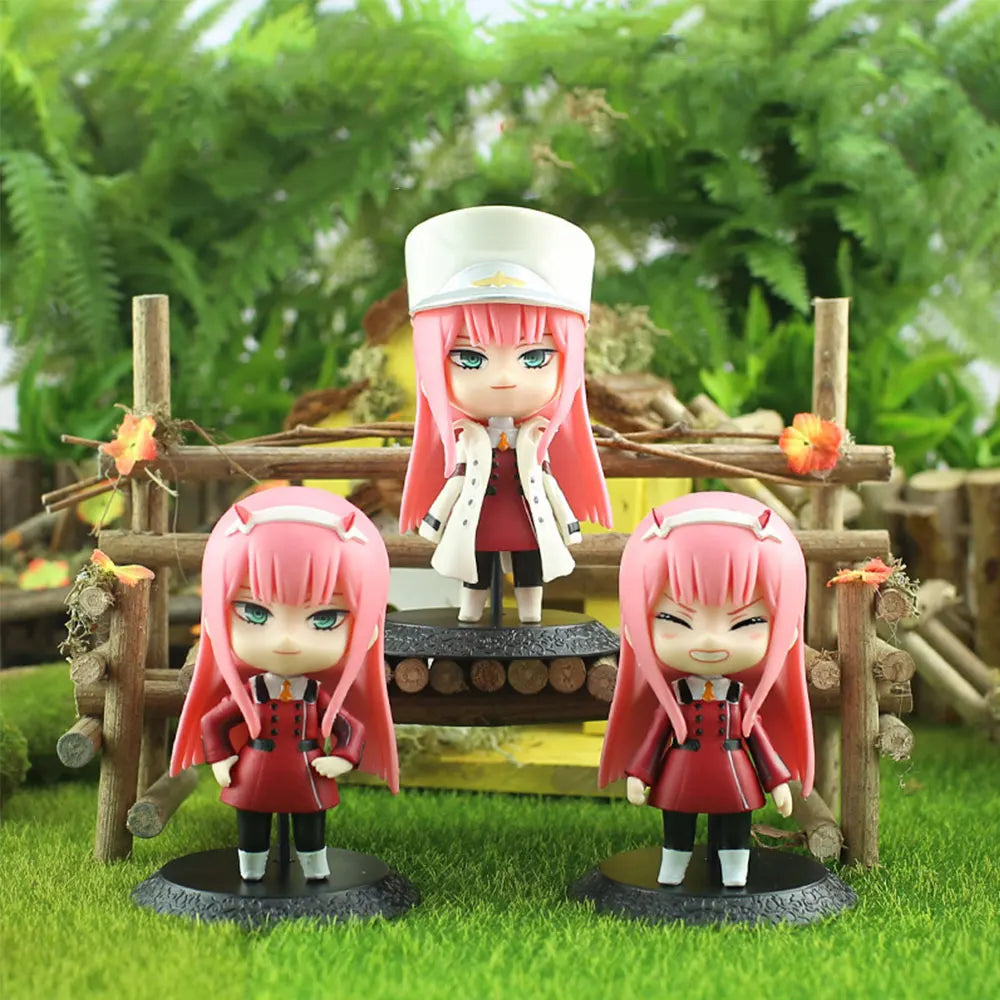 Zero Two Chibi Anime Figure 10 cm – PVC Collectible with Stand