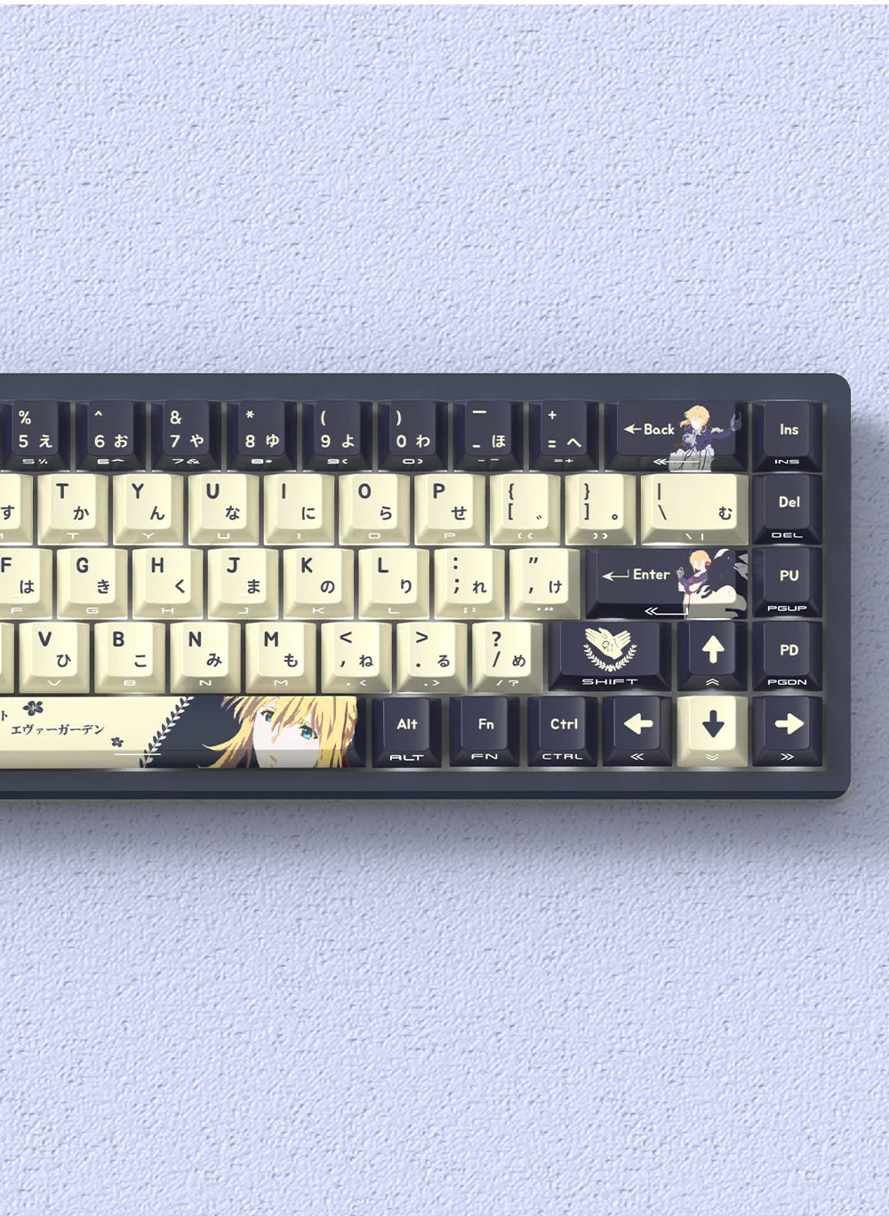 NEON SHOGUN Keycap Set – 129-Key Anime PBT Side-Glow Edition