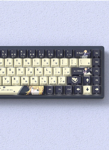 NEON SHOGUN Keycap Set – 129-Key Anime PBT Side-Glow Edition