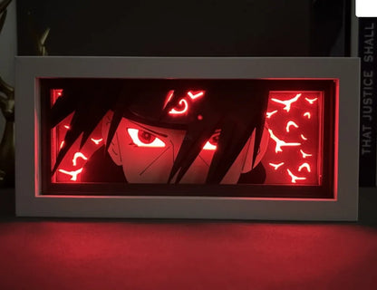 Uchiha Sasuke & Uzumaki Naruto 3D Anime LED Light Box
