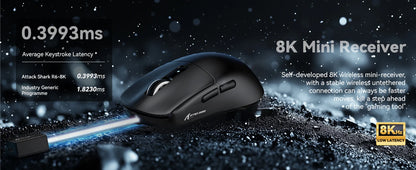 Attack Shark R6 Ultra-Light Wireless Gaming Mouse