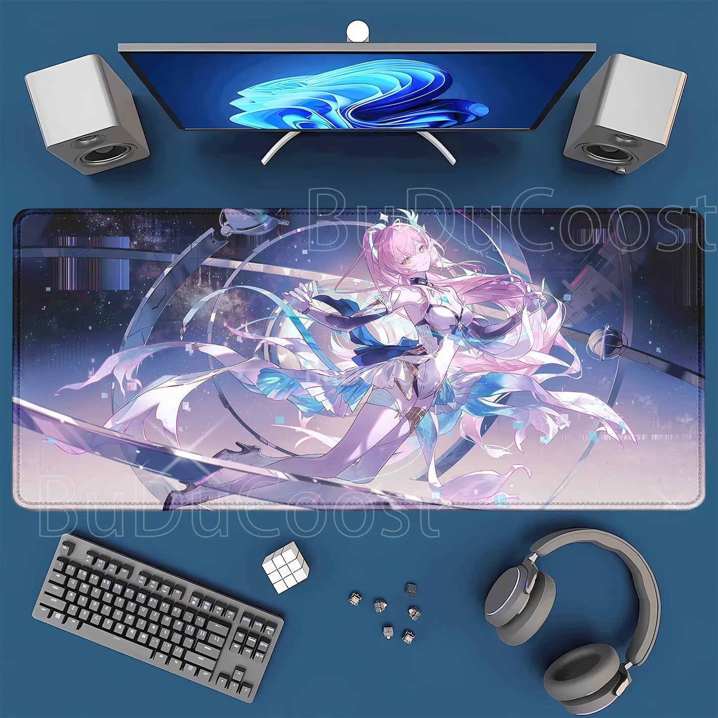 Gaming Mousepad Aemeath Wuthering  400x900mm HD Printing Desk Mat