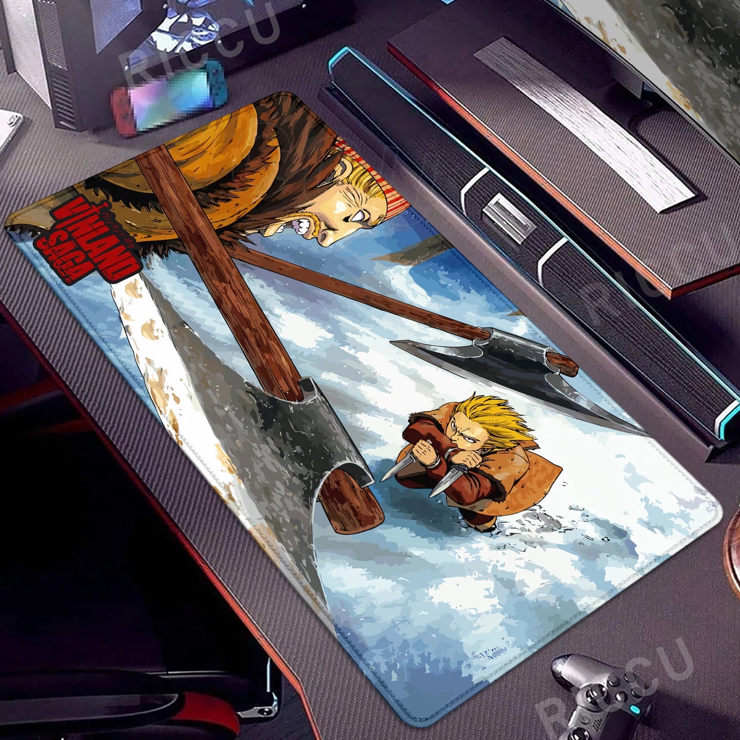 Vinland Saga XL E-Sports Desk Mat – LockEdge Edition | Anti-Slip Anime Mousepad