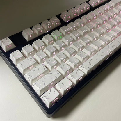 Aurora SideGlow Keycaps – Gradient RGB Shine-Through PBT