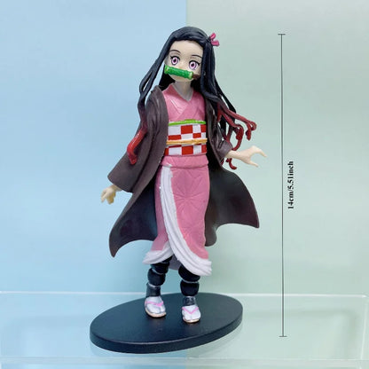 Demon Slayer PVC Anime Figure Set – 6 Collectible Action Figures
