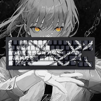 MAKIMA NOIR Keycap Set – 129-Key Anime PBT Japan Edition