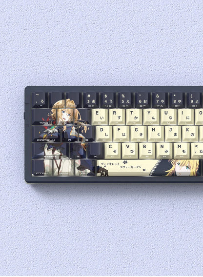 NEON SHOGUN Keycap Set – 129-Key Anime PBT Side-Glow Edition