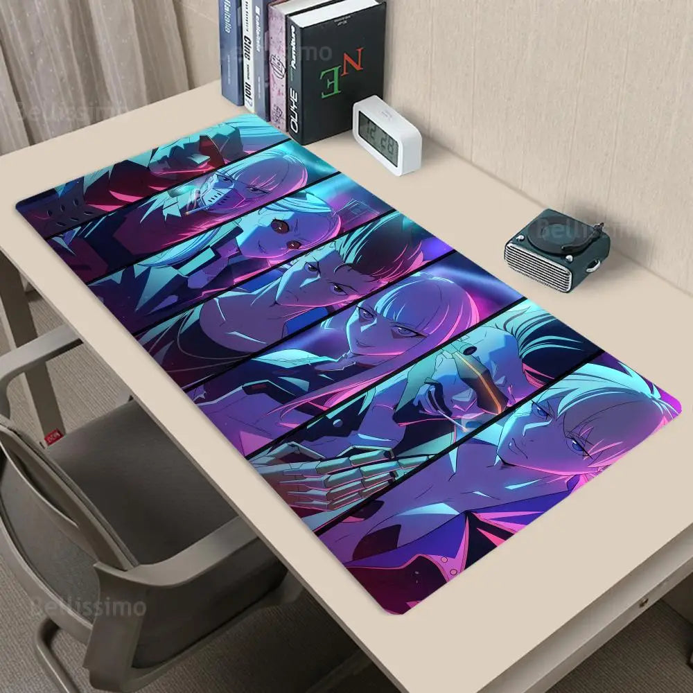 Cyberpunk: Edgerunners XXL Gaming Mouse Pad – Anime Desk Mat, Non-Slip Rubber Extended Keyboard & Mouse Mat for PC Gaming Setup