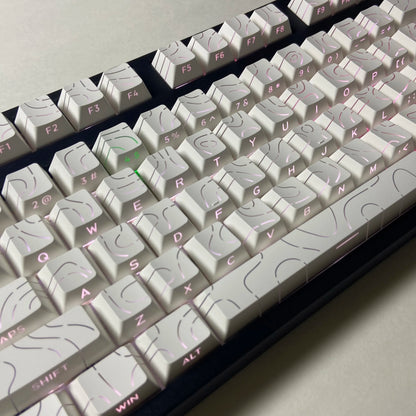 Aurora SideGlow Keycaps – Gradient RGB Shine-Through PBT