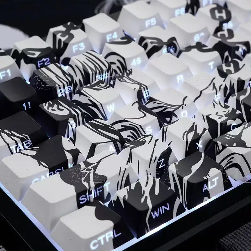 MAKIMA NOIR Keycap Set – 129-Key Anime PBT Japan Edition