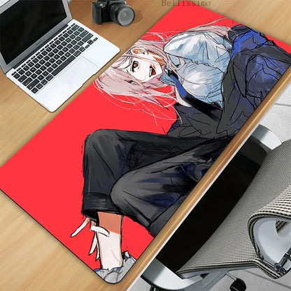 Chainsaw Man XL Gaming Desk Mat – Anime Extended Mousepad