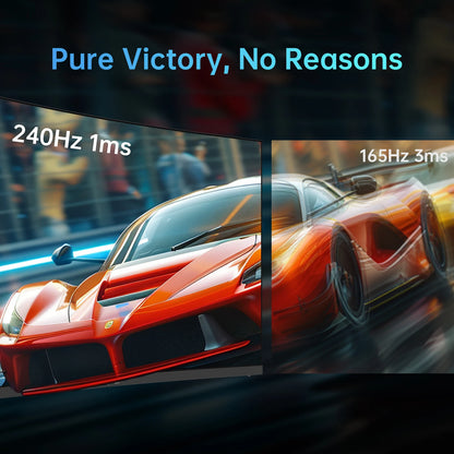 KTC 32” Curved Gaming Monitor 240Hz 1500R 1080P 1ms HDR10 FreeSync G-Sync Compatible – Ultra Smooth Esports Display