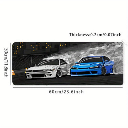 JDM Car XL Gaming Mouse Pad – Stitched Edge Desk Mat