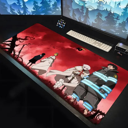 Fire Force Flame Edition XL Desk Mat – Anime Extended Gaming Mousepad