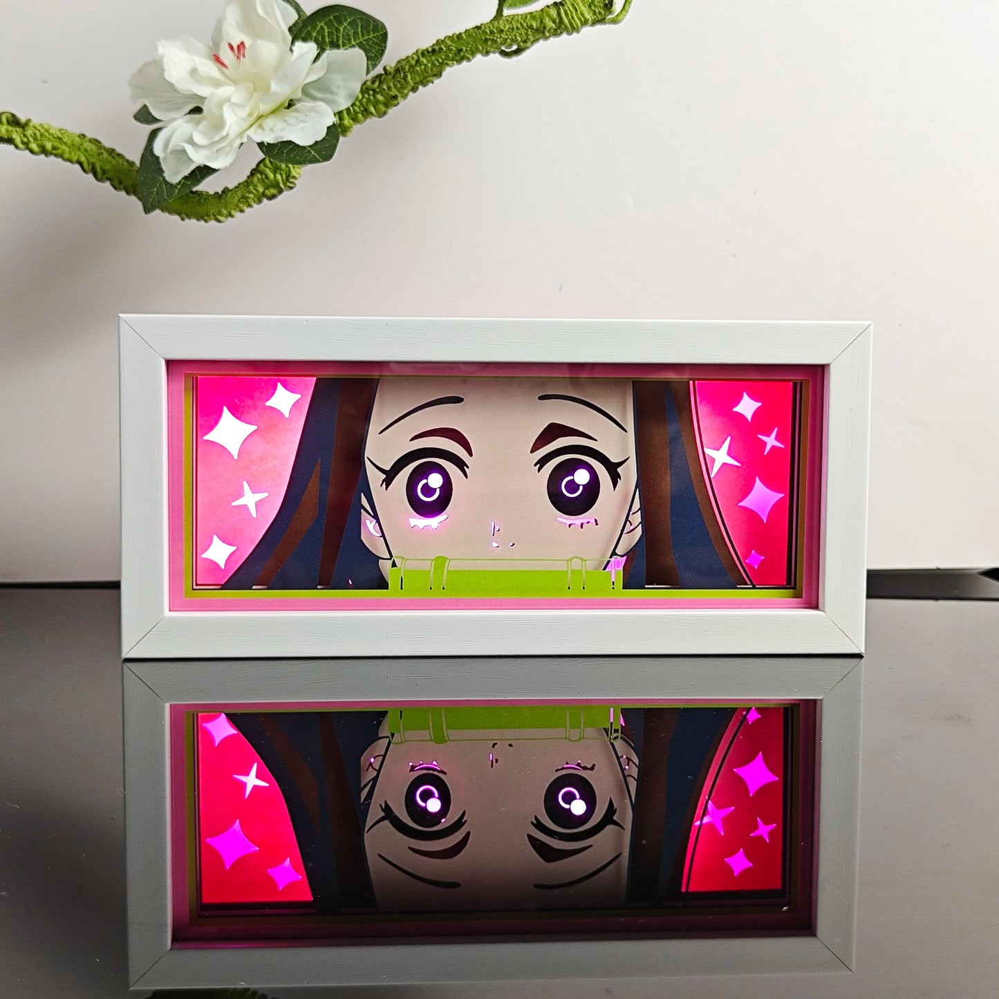 3D Anime Motion LED Lightbox – RGB Night Lamp for Bedroom & Desk Decor