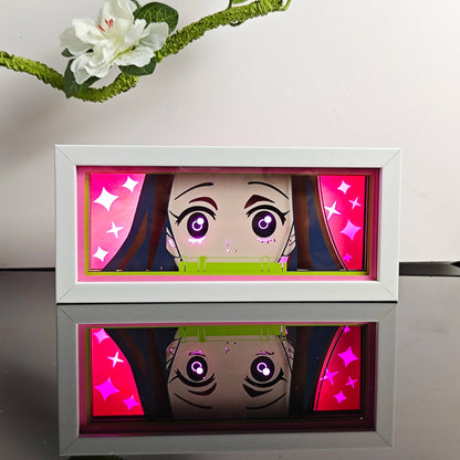 3D Anime Motion LED Lightbox – RGB Night Lamp for Bedroom & Desk Decor