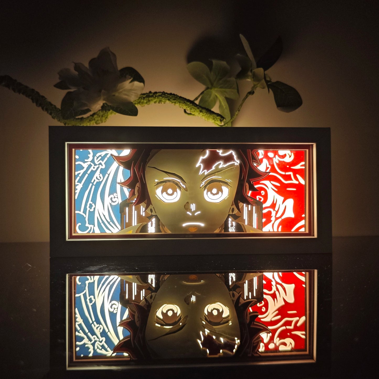 3D Anime Motion LED Lightbox – RGB Night Lamp for Bedroom & Desk Decor