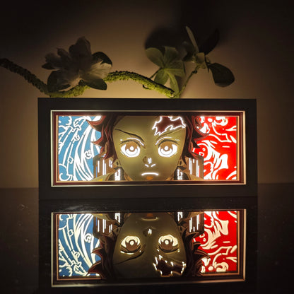 3D Anime Motion LED Lightbox – RGB Night Lamp for Bedroom & Desk Decor