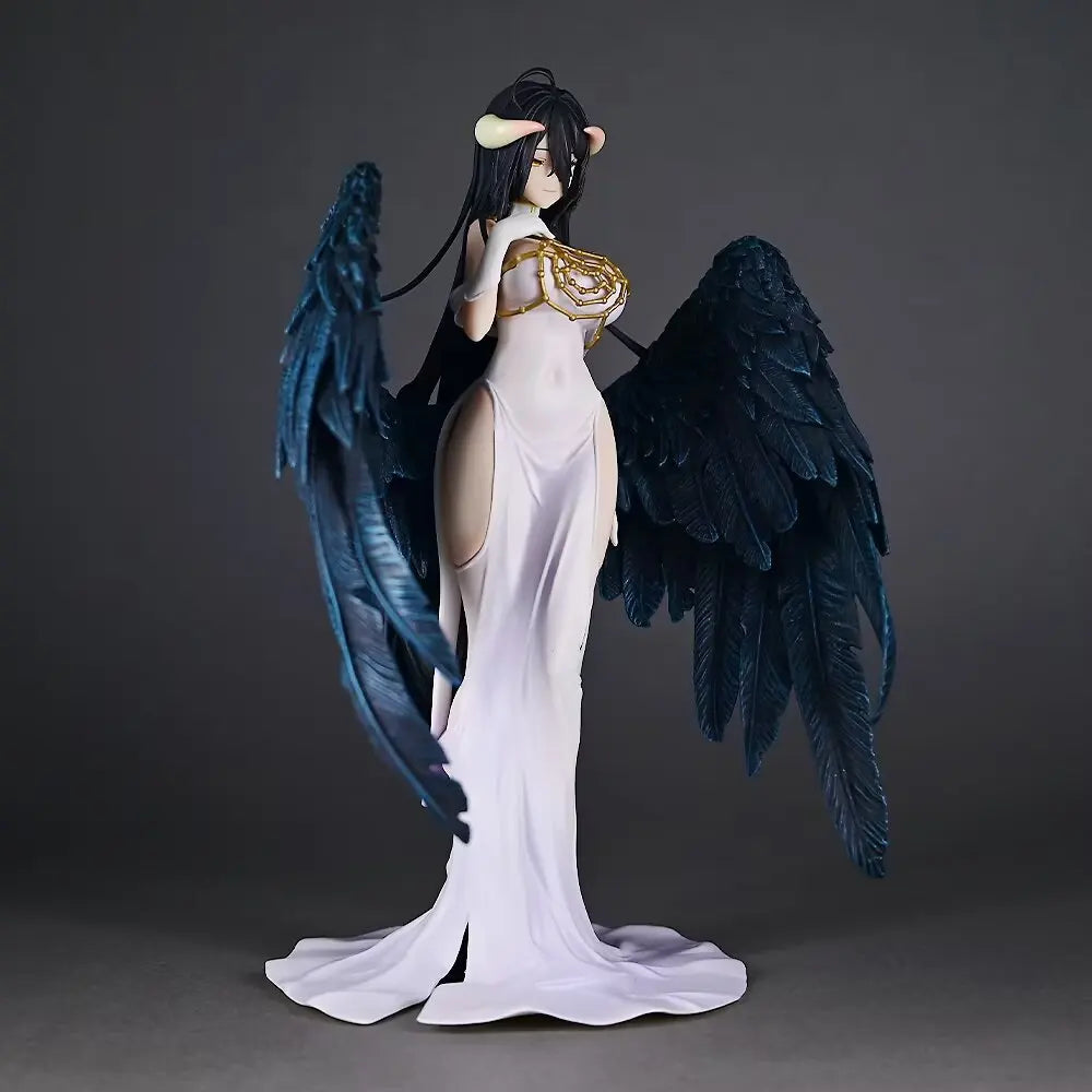 Overlord Albedo White Dress Winged GK Figure – Premium Anime Statue Collectible (Desk & Display Model)