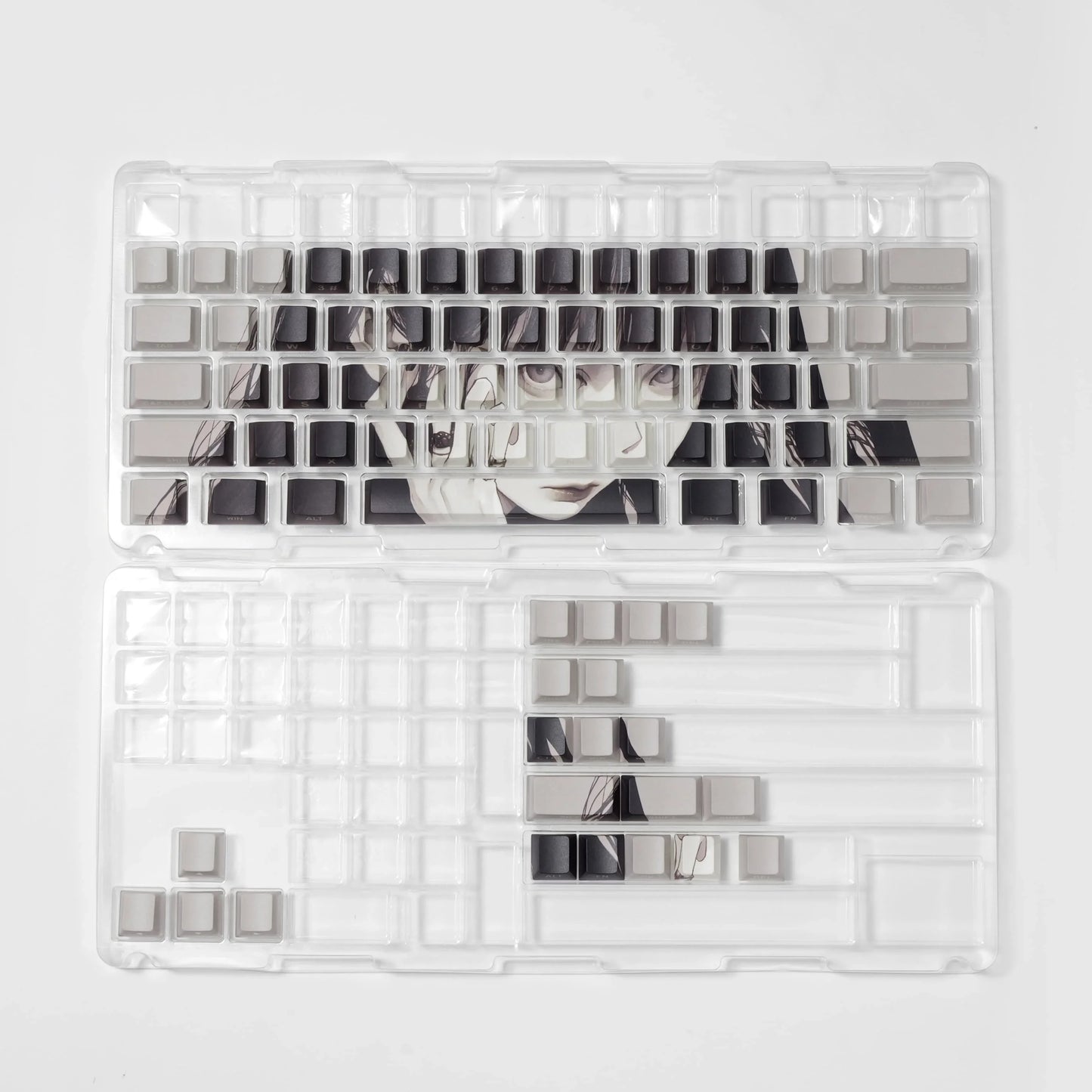 MAKIMA ECLIPSE Keycap Set – 82-Key Translucent PBT | Anime Edition