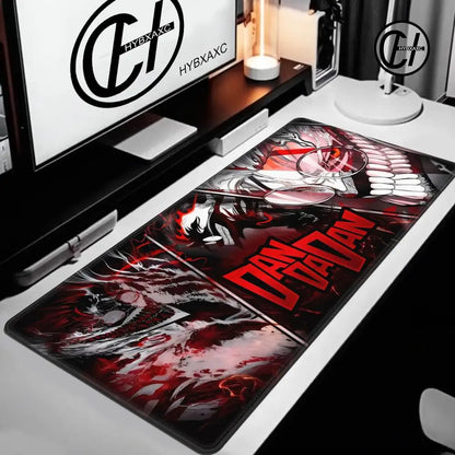 Dandadan Ayase Momo & Takakura Ken XXL Gaming Mouse Pad – Anime Desk Mat with Non-Slip Base