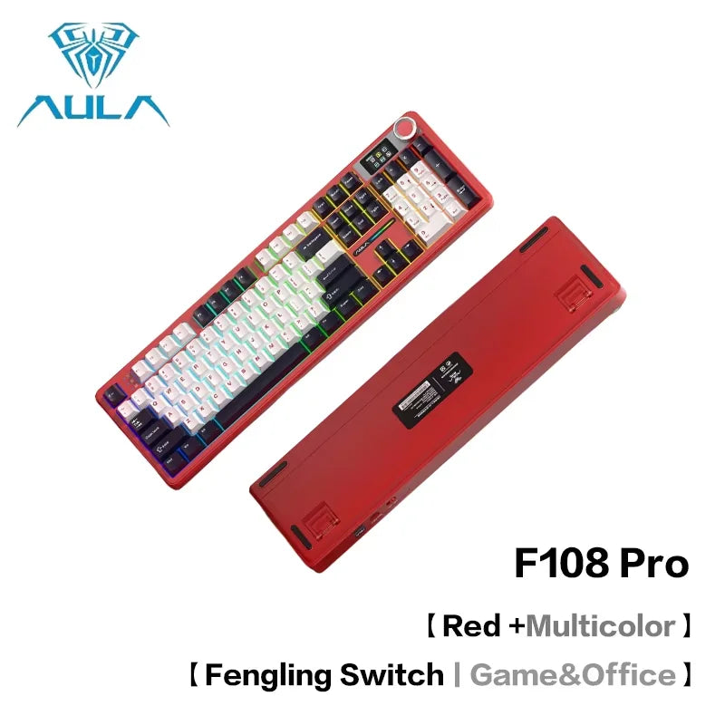 AULA F108Pro Tri-Mode RGB Keyboard
