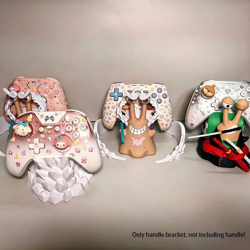 One Piece Controller Holder – Luffy, Zoro & Den Den Mushi Gamepad Stand for PS5, PS4, Xbox & Nintendo Switch