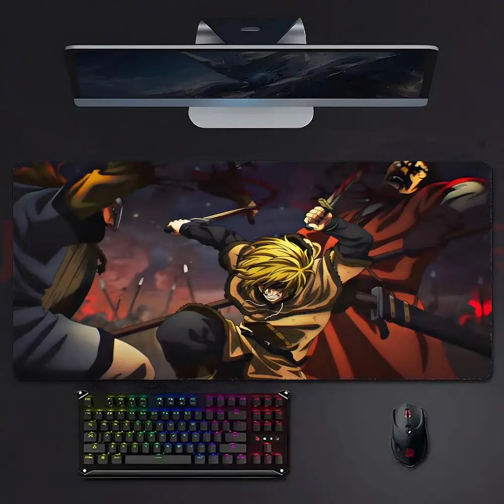 Vinland Saga XL Gaming Desk Mat – LockEdge Edition | Anime Mousepad