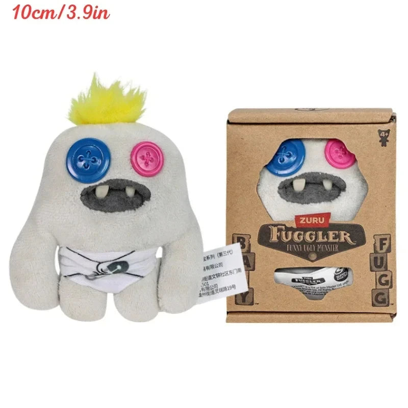 Fuggler Ugly Teeth Monster Plush Toy – Cute Wide-Eyed Collectible Mini Plush Doll (8–9cm)