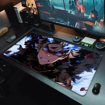 Black Clover XXL Gaming Mouse Pad (90×40cm) – HD Printed Anime Desk Mat with Non-Slip Base & Stitched Edges