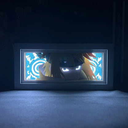 Uchiha Sasuke & Uzumaki Naruto 3D Anime LED Light Box
