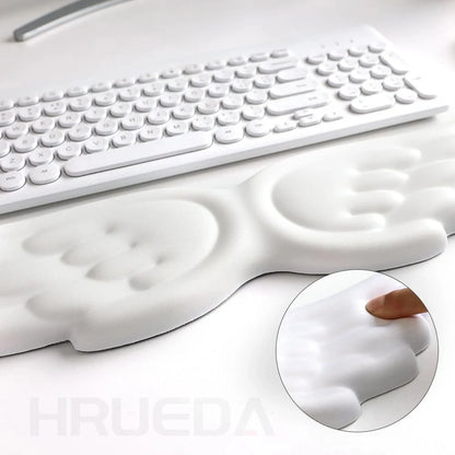 Angel Wing Memory Foam Wrist Rest Set | Keyboard & Mouse | Ergonomic Non-Slip