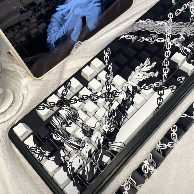 MAKIMA NOIR Keycap Set – 129-Key Anime PBT Japan Edition