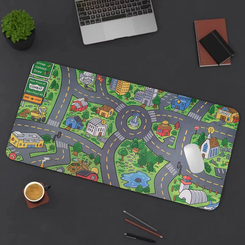 Retro City XXL Gaming Mouse Pad – Vintage Car Desk Mat