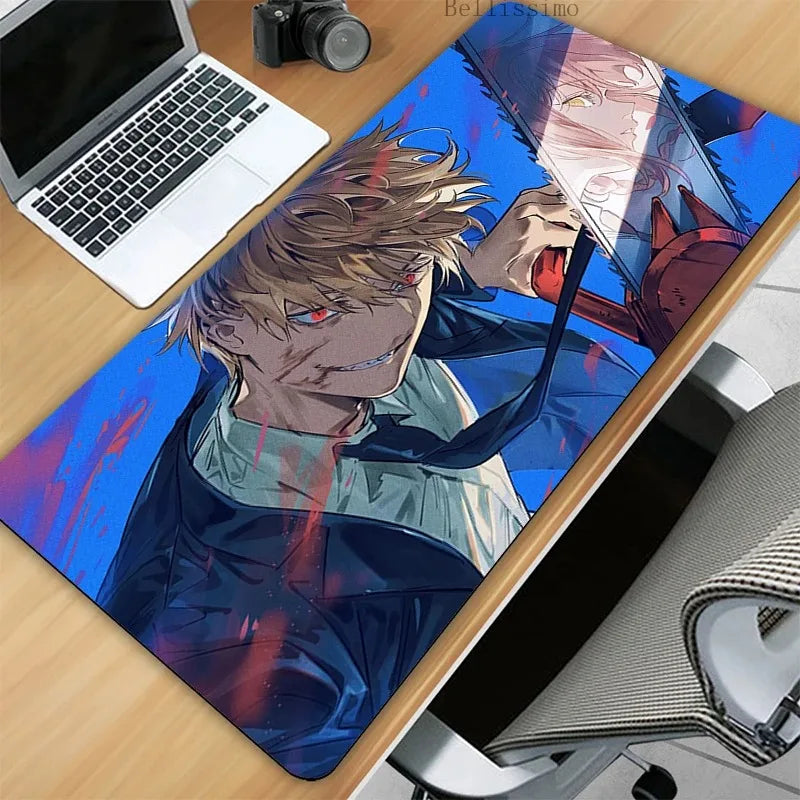 Chainsaw Man XL Gaming Desk Mat – Anime Extended Mousepad