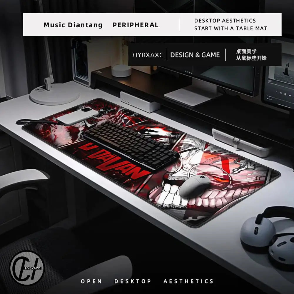 Dandadan Ayase Momo & Takakura Ken XXL Gaming Mouse Pad – Anime Desk Mat with Non-Slip Base
