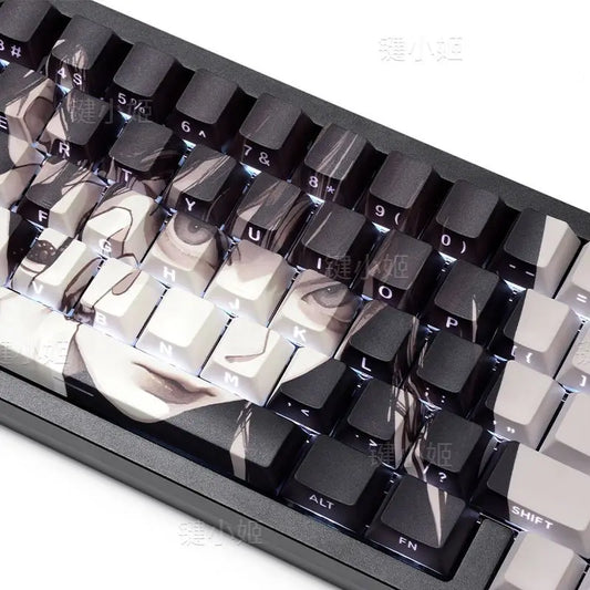 MAKIMA ECLIPSE Keycap Set – 82-Key Translucent PBT | Anime Edition