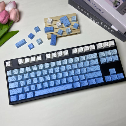 Aurora SideGlow Keycaps – Gradient RGB Shine-Through PBT