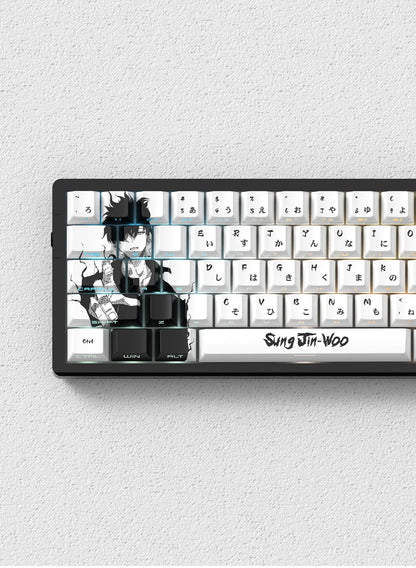 NEON SHOGUN Keycap Set – 129-Key Anime PBT Side-Glow Edition