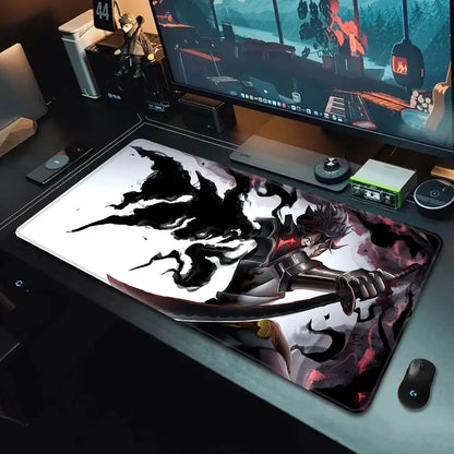 Black Clover XXL Gaming Mouse Pad (90×40cm) – HD Printed Anime Desk Mat with Non-Slip Base & Stitched Edges