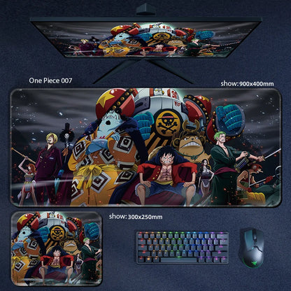 One Piece Anime Character XXL Gaming Mouse Pad – Luffy, Zoro & Crew Desk Mat