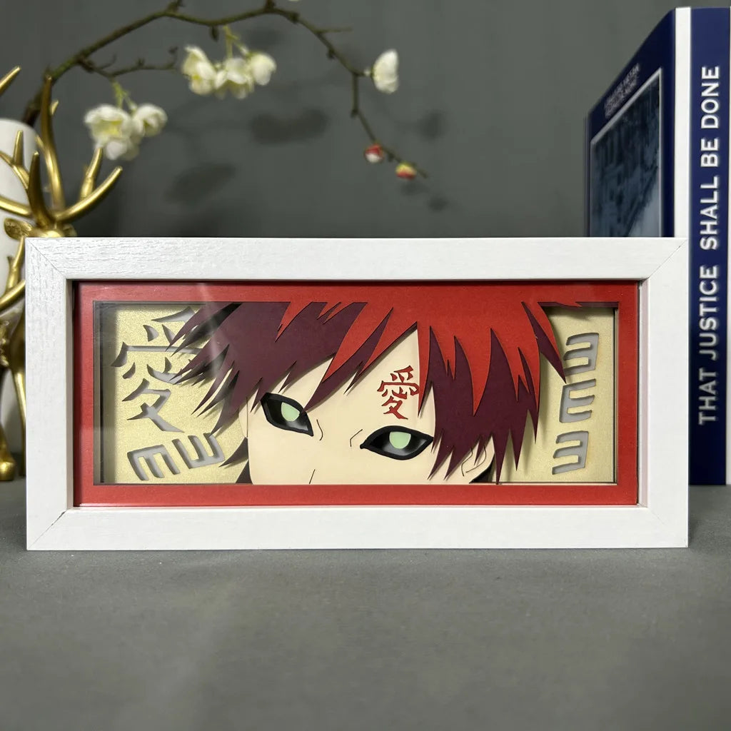 Uchiha Sasuke & Uzumaki Naruto 3D Anime LED Light Box