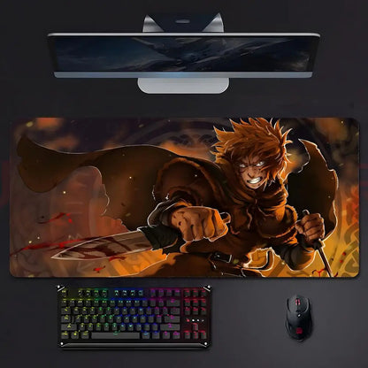Vinland Saga XL Gaming Desk Mat – LockEdge Edition | Anime Mousepad