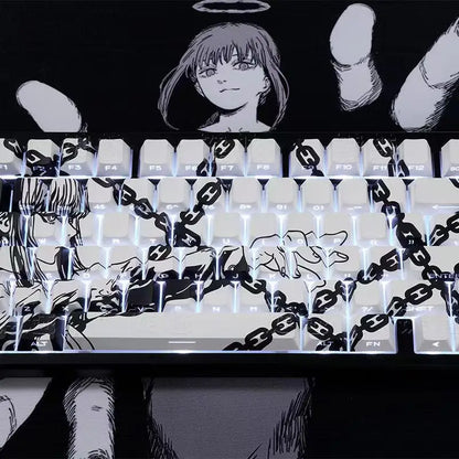 MAKIMA NOIR Keycap Set – 129-Key Anime PBT Japan Edition