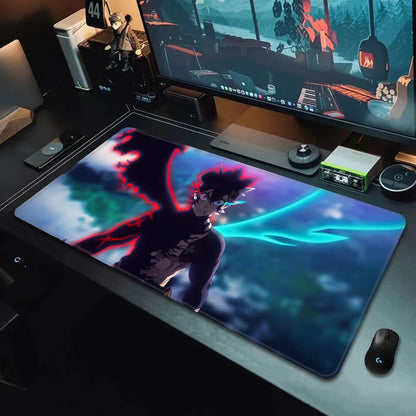 Black Clover XXL Gaming Mouse Pad (90×40cm) – HD Printed Anime Desk Mat with Non-Slip Base & Stitched Edges