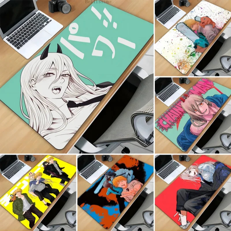 Chainsaw Man XL Gaming Desk Mat – Anime Extended Mousepad
