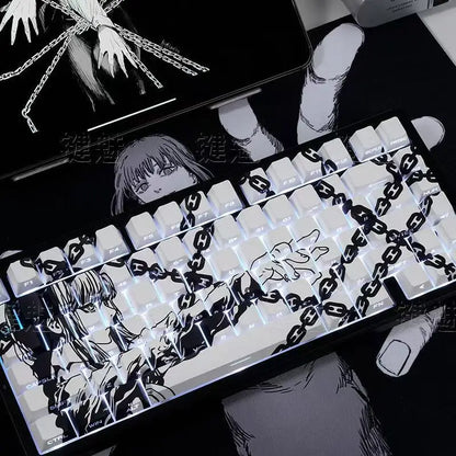 MAKIMA NOIR Keycap Set – 129-Key Anime PBT Japan Edition