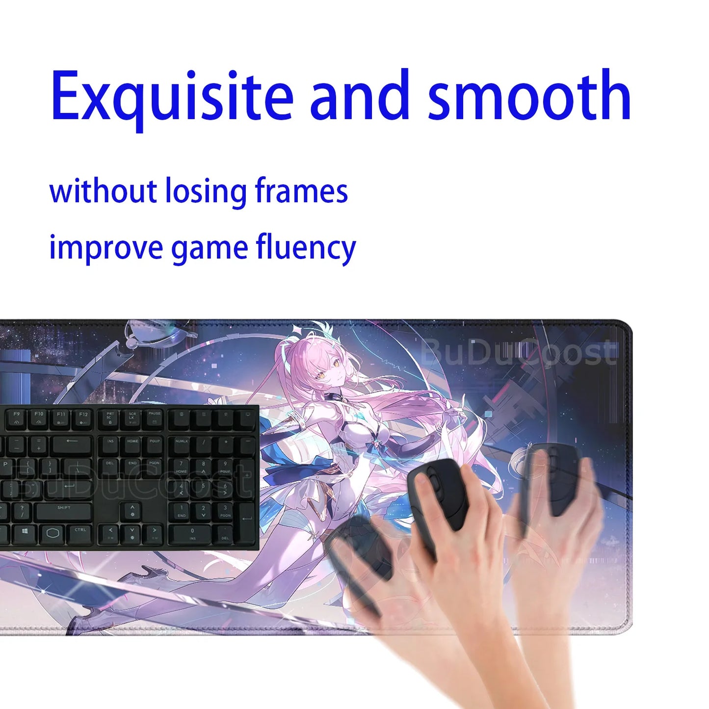 Gaming Mousepad Aemeath Wuthering  400x900mm HD Printing Desk Mat