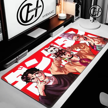 Dandadan Ayase Momo & Takakura Ken XXL Gaming Mouse Pad – Anime Desk Mat with Non-Slip Base